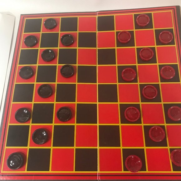 Pressman Toy Checkers Folding Board Game-1 Pack - Picture 3 of 4